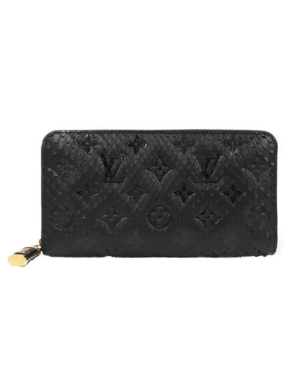 Louis Vuitton Monogram Python Zippy Wallet Round Zipper Long